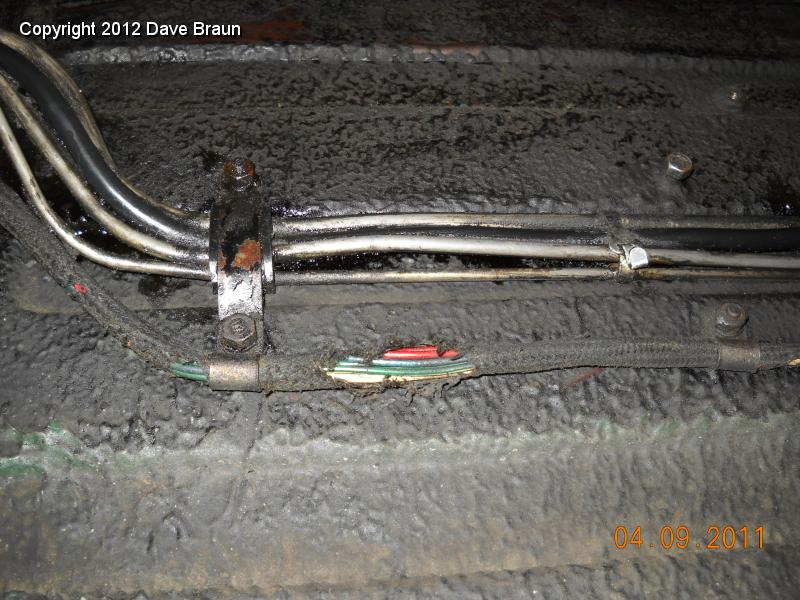 MGB1970/Restoration/Brakes/Brake line routing to rear 05